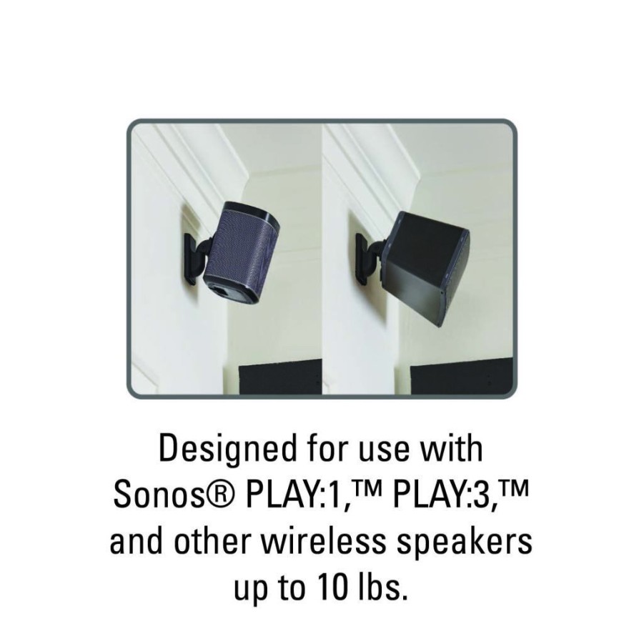 Speaker Mounts And Stands SANUS | Adjustable Speaker Wall Mount Designed For Sonos® Play:1™ & Play:3™ - Single