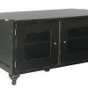 Racks And Furniture SANUS | Audio Video Stand Distressed Black Finish - Fits Av Components And Tvs Up To 50"