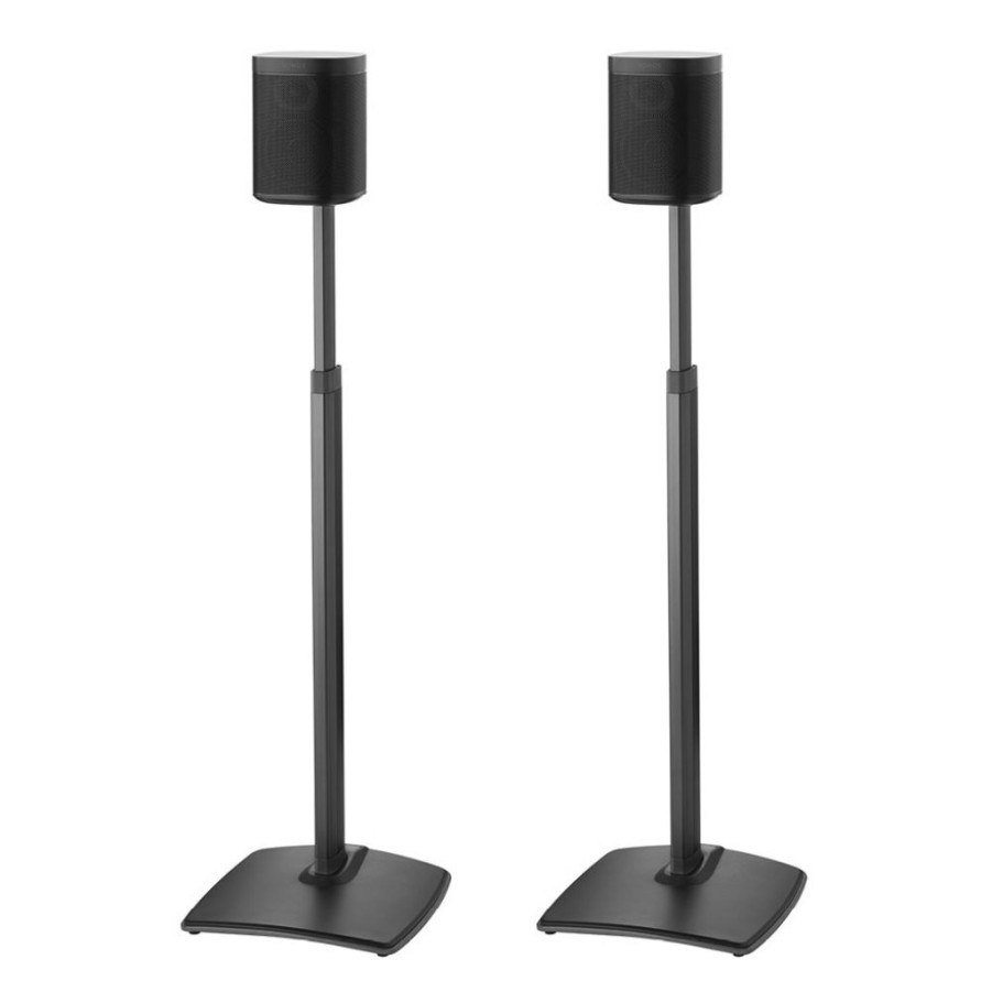 Speaker Mounts And Stands SANUS | Adjustable Height Wireless Speaker Stands Designed For Sonos One, Sonos One Sl, Play:1, And Play:3 - Pair