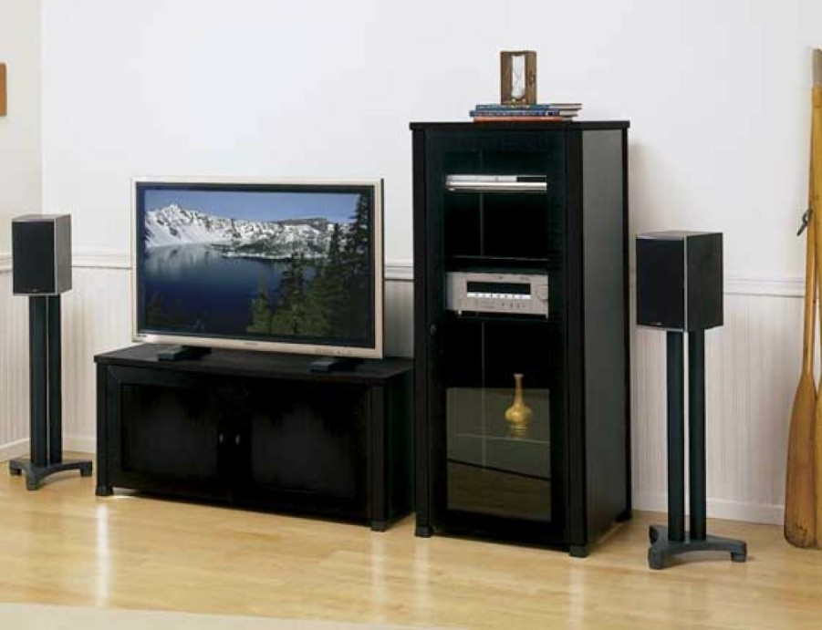 Racks And Furniture SANUS | Tv Cabinet Three-Shelf Component Cabinet For Av Equipment