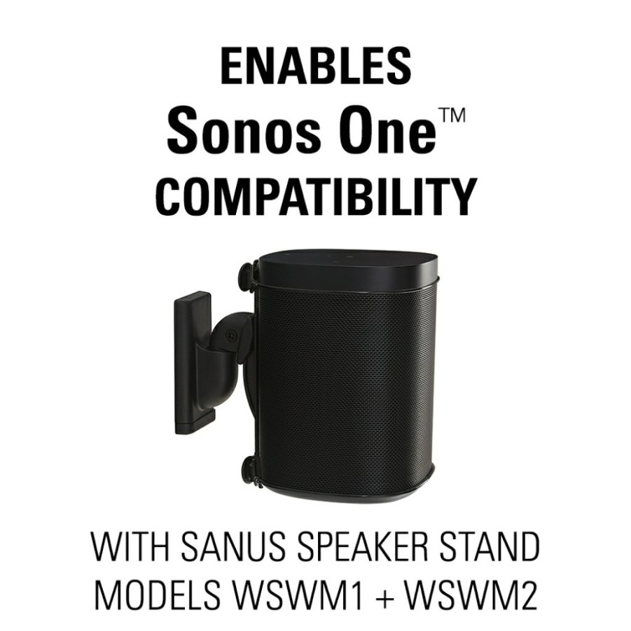 Speaker Mounts And Stands SANUS | Sonos One™ Compatible Adapter Bracket For The Sanus Wireless Speaker Wall Mount