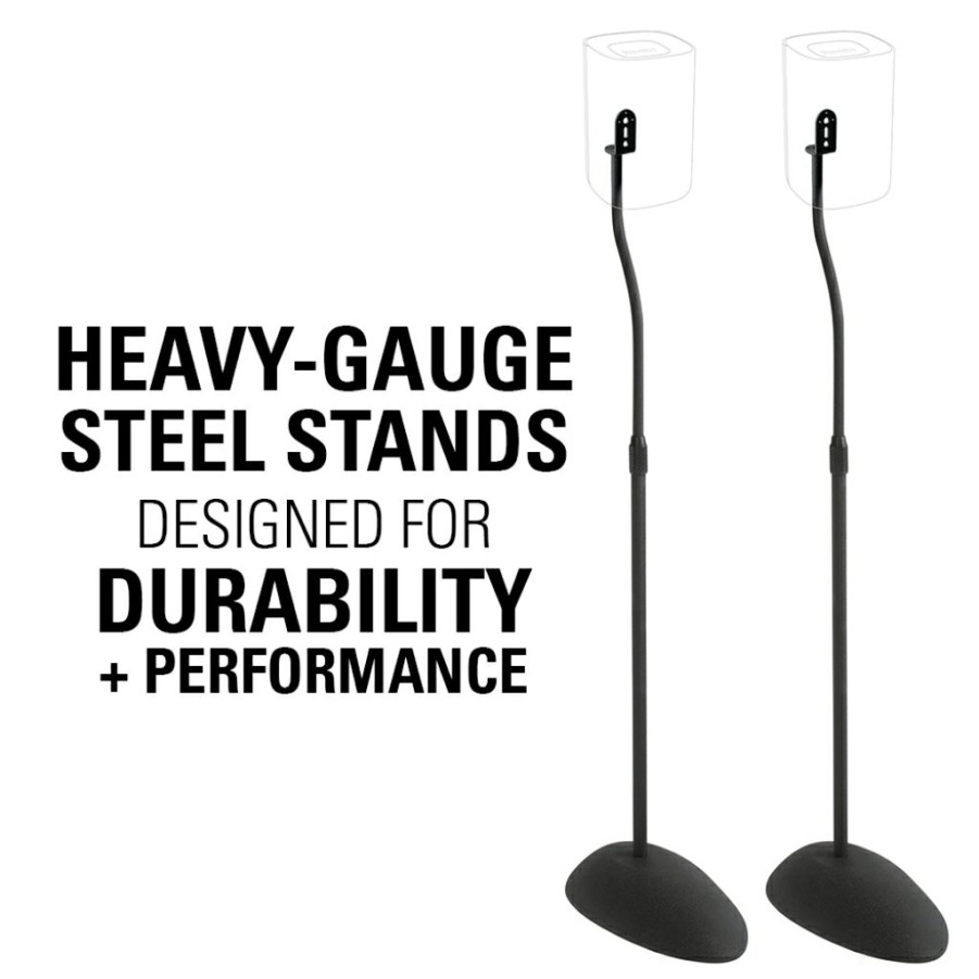 Speaker Mounts And Stands SANUS | Adjustable Speaker Stands For Satellite Speakers Up To 4 Lbs