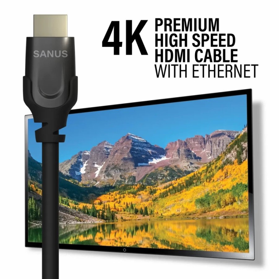 Mounts And Accessories SANUS | 5 Meter Premium High Speed Hdmi Cable Supports Up To 4K @ 60Hz