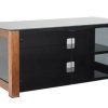 Racks And Furniture SANUS | Widescreen Lowboy Smoked Tempered-Glass Doors — Fits Av Components And Tvs Up To 55"