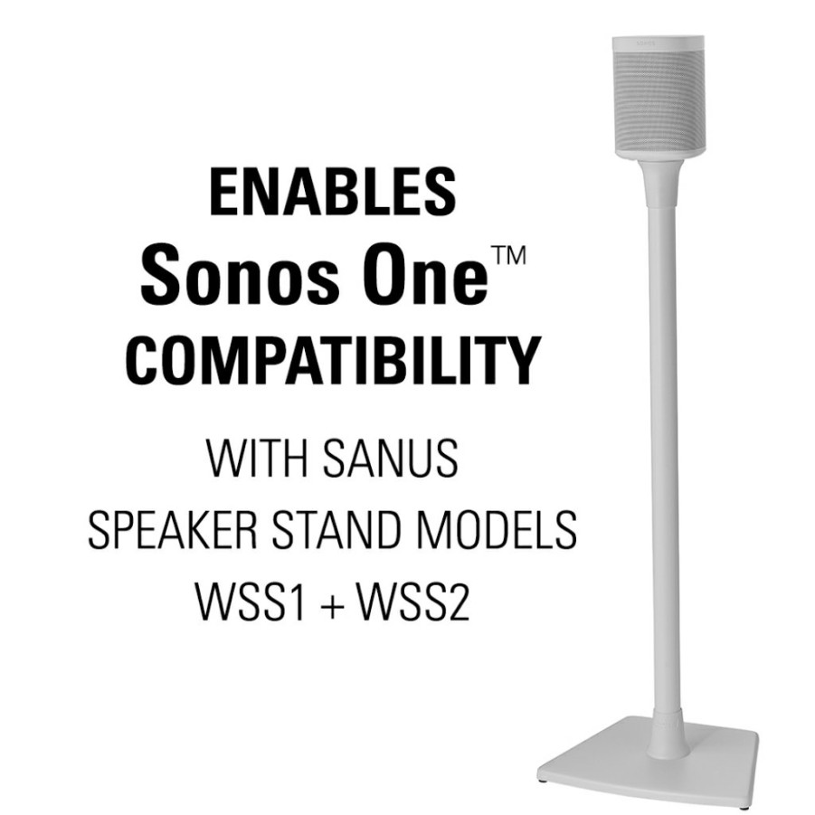 Speaker Mounts And Stands SANUS | Sonos One™ Compatible Adapter Bracket For The Sanus Wireless Speaker Stand