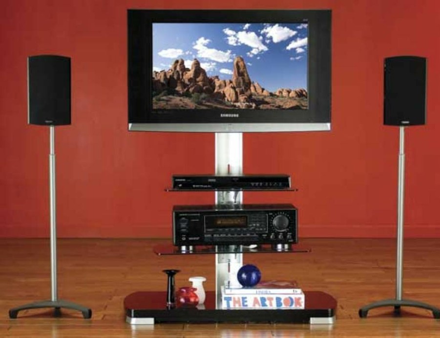 Speaker Mounts And Stands SANUS | Adjustable Speaker Stands For Satellite Speakers Up To 10 Lbs